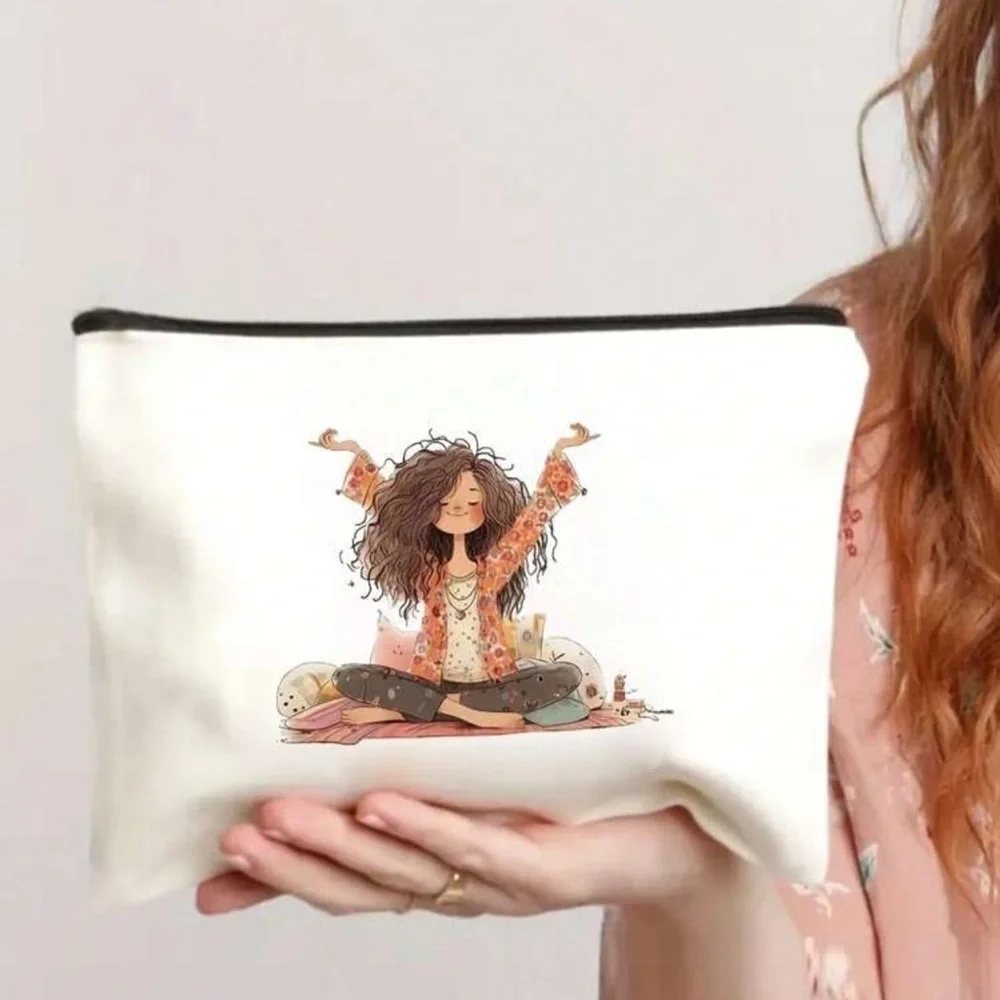 Yoga Canvas Makeup CreamTravel Bag